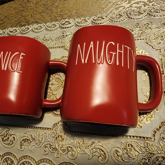 Rae Dunn Artisan Collection -202 Nice and Naughty Mugs - Picture 2 of 3